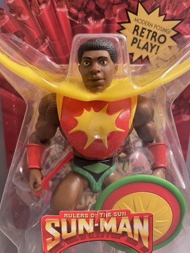 2022 Masters Of The Universe Orgins Sun-Man Action Figure Retro Play - Picture 3 of 9