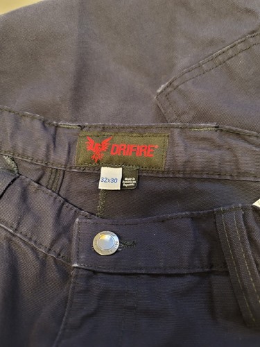 DriFire FR Canvas CARGO PANTS Size 32x30 Regular Westex Ultrasoft Blue - Picture 5 of 8