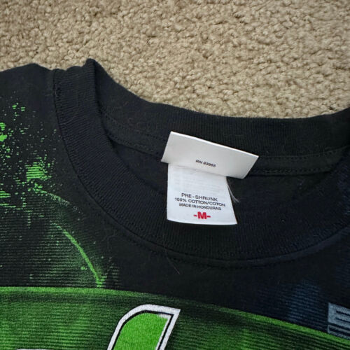 ALL OVER - 2008 Chase NASCAR MEDIUM Amp Energy Dale Earnhardt JR Camicia 2 lati - Foto 4 di 7