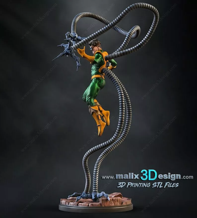 STL file Movie Doctor Octopus Marvel Figure 🎬・3D printing model