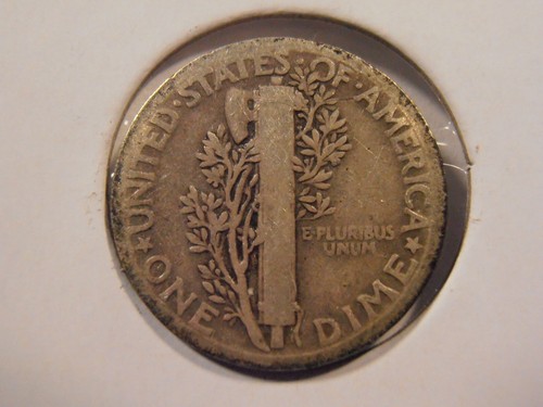 1929 P Mercury Silver Dime, Low Mintage, Better grade FREE SHIPPING (29PM4) - Picture 2 of 3