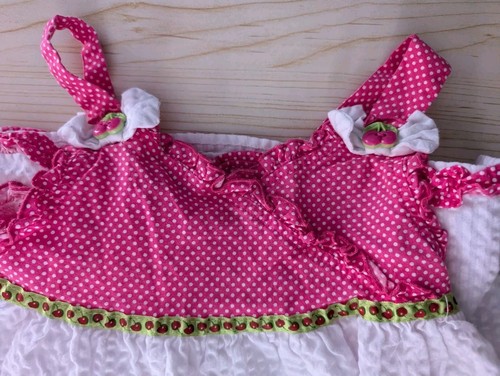 Jenny And Me Girls size 4 white and pink sundress cherry print - Picture 2 of 11