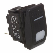 Seachoice 10961 Rocker Switch  SPST  3 Terminal  Illuminated  On/Off  Black