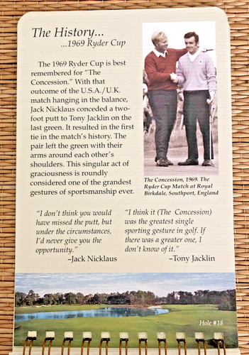 THE CONCESSION GOLF CLUB Players' Book - New - Yardage Book - See Description - Picture 3 of 8