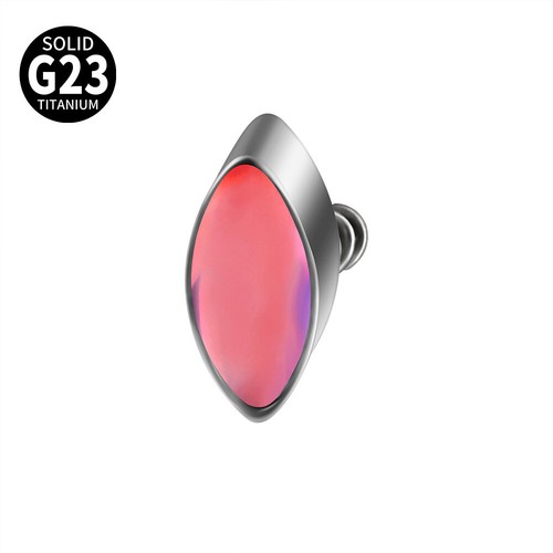 2PCS Titanium Opal Dermal Anchor Tops Surface Piercing Skin Diver Stud Heart - Picture 67 of 69