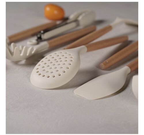 Set of kitchen tools Kitchen set White 11 pcs, wood, silicone - Picture 4 of 4