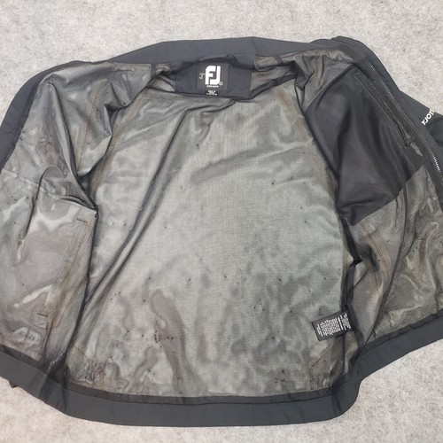 FootJoy Jacket Mens XL Dry Joy Windbreaker Golf Black Casual Long Sleeve - Picture 8 of 14