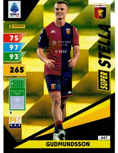 PANINI CALCIATORI ADRENALYN XL 2024-2025 CARD 447 GUDMUNDSSON SUPER STELLA GENOA - Imagen 1 de 2