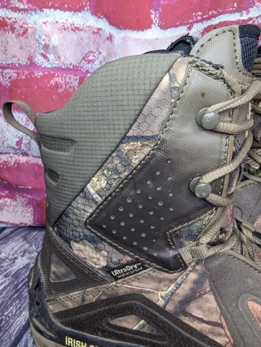 RED WING Irish Setter 826 Vaprtrek LS Primaloft Dry Camo Hunting Boots Mens 8.5 - Picture 6 of 16