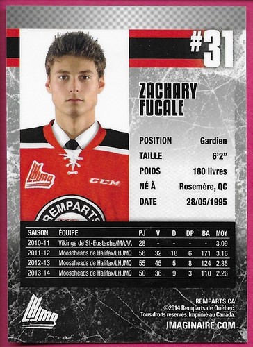 2014-15 Quebec Remparts Hockey Signed Cards ''You Pick / Choose from list'' - Picture 38 of 64