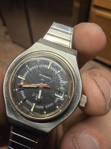 RARO OROLOGIO GIAPPONESE SEIKO DIVER AUTOMATICO DONNA 2205-0640 HI BEAT! FUNZIONANTE! - Foto 2 di 4