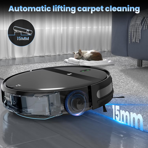 BENICO Saugroboter, Alexa/WLAN/App, 2 in 1 Staubsauger mit Wischmopp - Bild 4 von 7