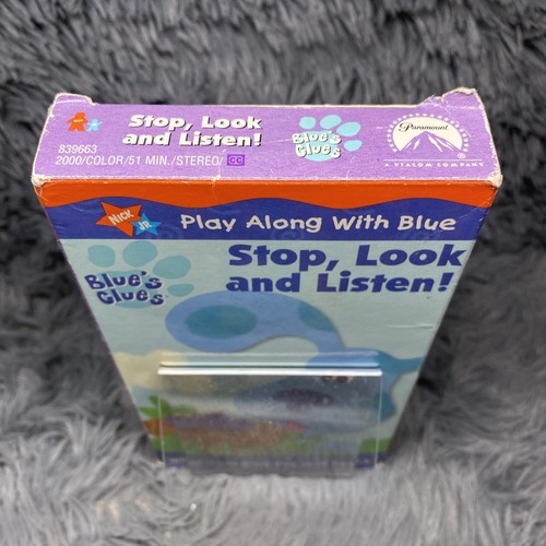 Blue's Clues - Stop, Look and Listen! VHS Tape 2000 Nick Jr Nickelodeon Steve - Bild 6 von 8