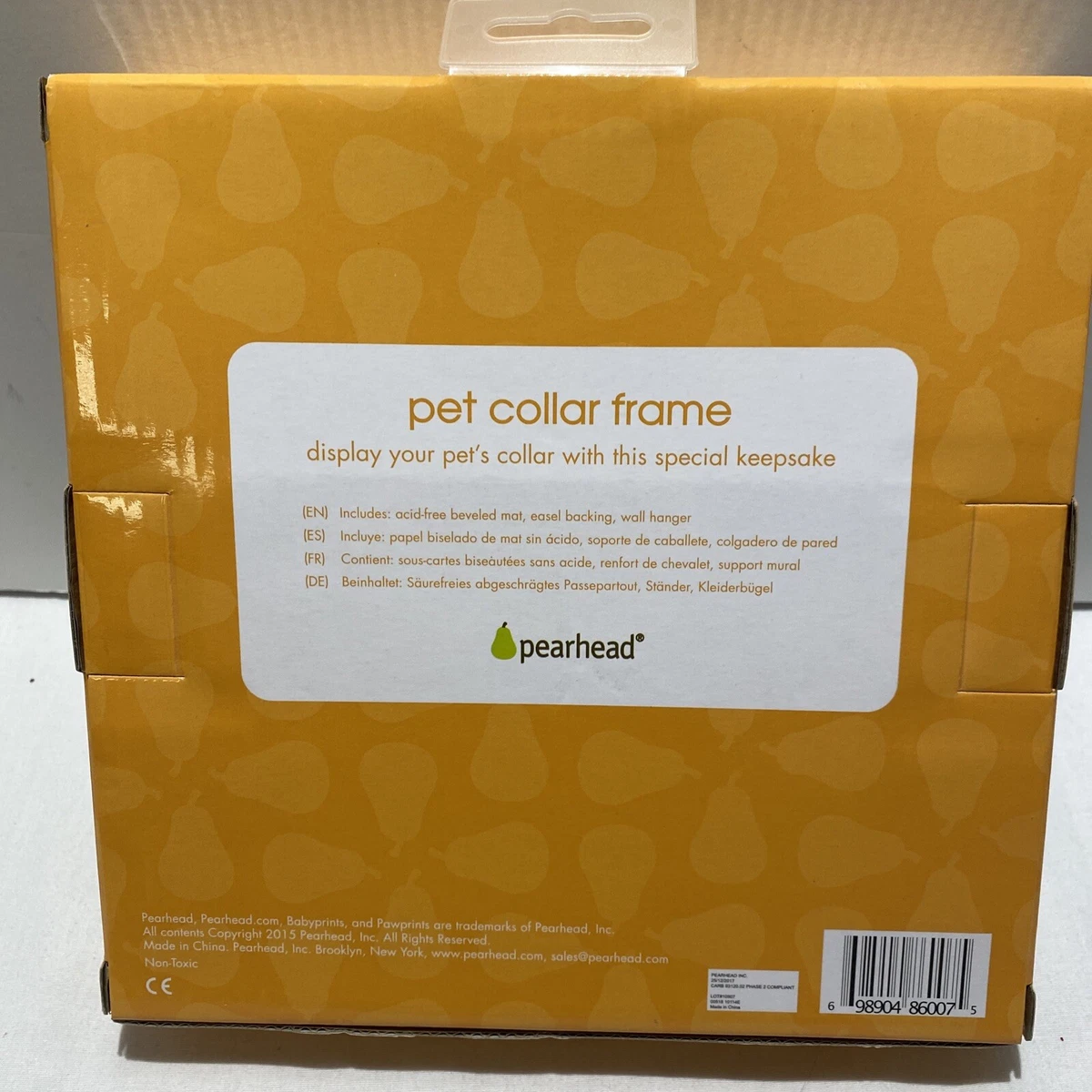 Pearhead dog cheap collar frame