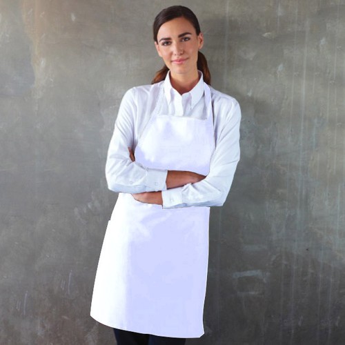 Basic Chef Bib Apron, 100% Spun Polyester - Bild 20 von 21