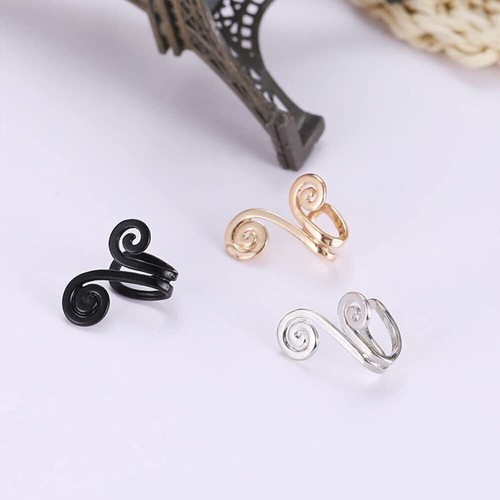 2Pcs Zunis Acupressure Slimming Earrings Ear Cuff Clip Non Piercing Weight Loss - Picture 9 of 16