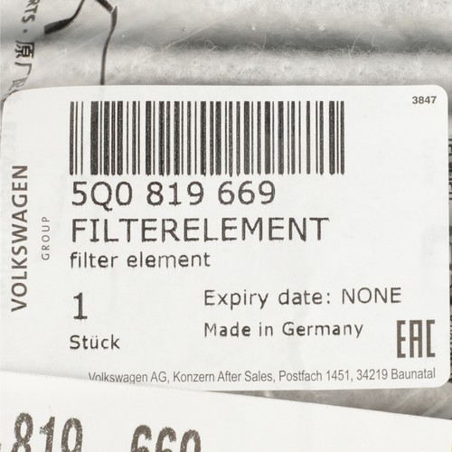 OEM 2015-2021 Volkswagen Cabin Air Filter Golf GTI HVAC 5Q0-819-669 NEW - Picture 4 of 4