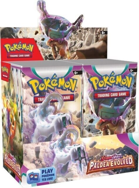 Let And Violet Paldea Evolved Booster Box Pokemon New Factor