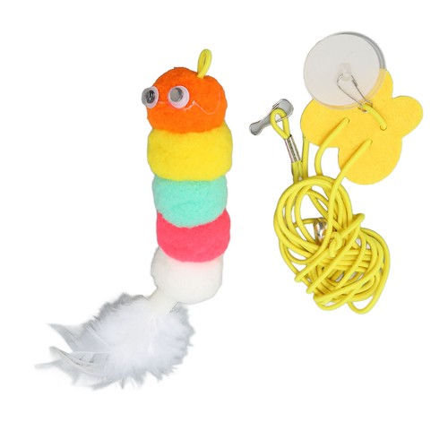 Hanging Door Cat Feather Toy Self Play Retractable Hanging Interactive Cat - Picture 5 of 12