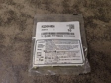 NEW SMC KQ2H04-M5A Male Connector Brass M5x0.8 One Touch Fitting 10 Pack (BN430)