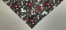 Dog Bandana/Scarf, Paw Prints, Bones, Dalmatians, S, M, L