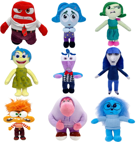 Cute Inside Out 2 Plush Toys Collection, 9" Inches Soft Cuddly Stuffed Toys - Picture 42 of 43