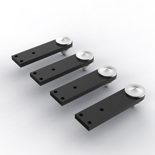 4pcs 39mm Aluminium Speaker Spike Pad Shock Absorbing Isolation Stand Feet Nail - Picture 5 of 16