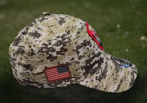 Kansas City Chiefs New Era 2023 Salute To Service 39THIRTY Sombrero Flexible ~ Camuflaje SM/MED - Imagen 7 de 22