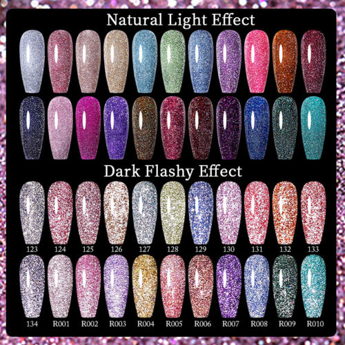 Esmalte de uñas UR SUGAR reflectante brillo gel remojo UV LED arte en uñas barniz de gel - Imagen 2 de 77