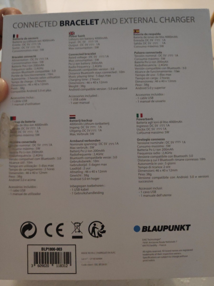 Blaupunkt blp1800 hotsell smart watch