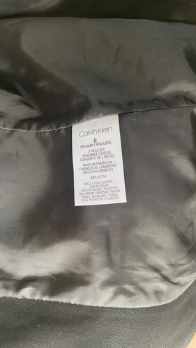 NWT Calvin Klein Boys' Little Bi-Stretch Blazer Suit Jacket, 2 Single Breasted - Picture 6 of 7