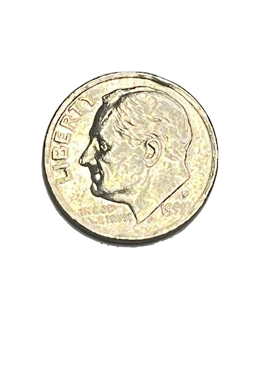 1999 P DIME STRUCK THROUGH ERRORS SUPER COLLECTABLE MISSING
