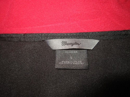 WRANGLER Performance Trail Vest Full Zip Water Repellent Black & Red Sz L - Picture 9 of 11