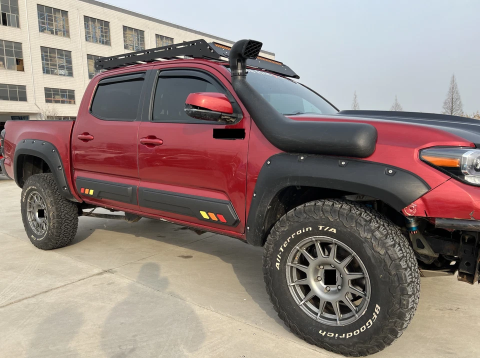 侧成型装饰门保护膜适用于丰田塔科马 2016 - 2023 碳纤维 — 第 2/4 张图片