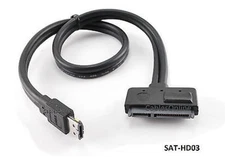 18" eSATA+USB Combo-Port to SATA (Data+Power) Cable 