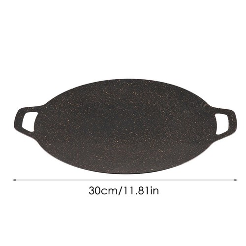 Korean Barbecue Grill Pan Round Induction Griddle Pan Camping for Stove BBQ - Picture 6 of 16