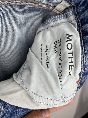 Mother Womens The Tomcat Roller Chew Jeans Look Before You Leap Size 23 - Picture 9 of 21