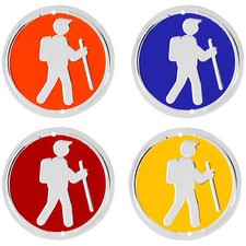 Trailite Hiker Markers Color Assortment Non-Reflective Pack of 100