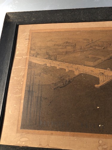 Rare 1935 Era Original Architectural Drawing Fore River Bridge Quincy Weymouth - Picture 4 of 11