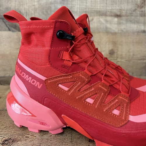 Salomon Cross Low MM6 Women's Size 6.5 Maison Margiela Fiery Red Tea Rose NEW - Picture 10 of 13