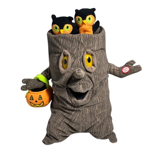 Hallmark Animado Peluche Halloween Árbol Cantor con Búhos Luces de Movimiento Addams Fam - Imagen 1 de 4