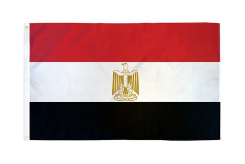Egipto 3x5 pies Poli Bandera Internacional Egipcios País Bandera de Egipto - Imagen 2 de 3
