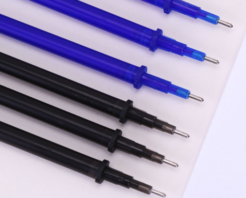Erasable Pen Set 0.5mm Blue Black Color Ink Writing Gel Pens Refills Rods Washab - Foto 12 di 15