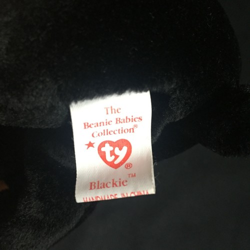 Ty Beanie Babies Blackie the Bear July 15, 1994 - Tush Tag 1993 - Picture 8 of 9