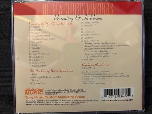 NEW CHRISTY MINSTRELS - Presenting & In Person - CD - LIKE NEW - Foto 2 di 3