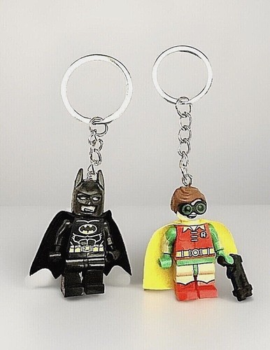Batman Figur Schlüsselanhänger Paare Liebe rosa Batgirl Mini DC Taschenanhänger Geschenk Autoschlüssel - Bild 35 von 37