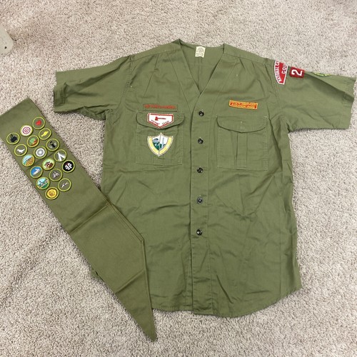 Vintage National Capital Area BSA Boy Scouts Official Shirt Sanforized Uniform