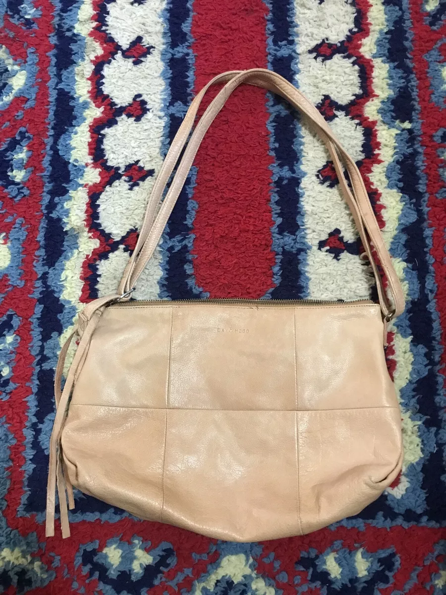 Day Mood Molly Crossbody Light Tan Leather Hobo Shoulder Bag