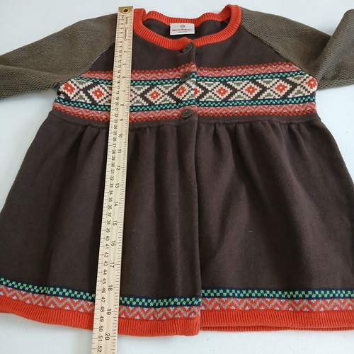 Hanna Andersson Sweater Girl 10 Button Front Folk Boho Scandi Artisanal Retro - Picture 10 of 12