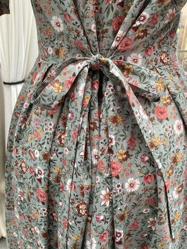 Vintage M&S Marks & Spencer St Michaels Tee Shirt Kleid Ditsy Floral Grün 12 - Bild 8 von 14